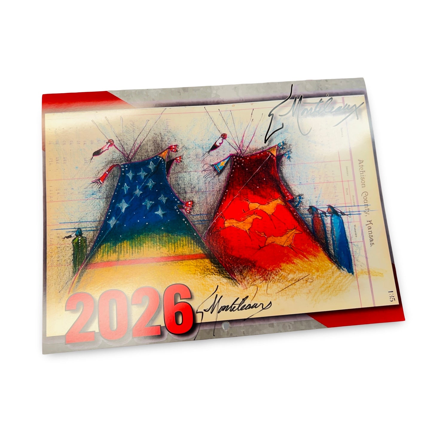 Donald Montileaux 2026 Ledger Calendar (Signed)