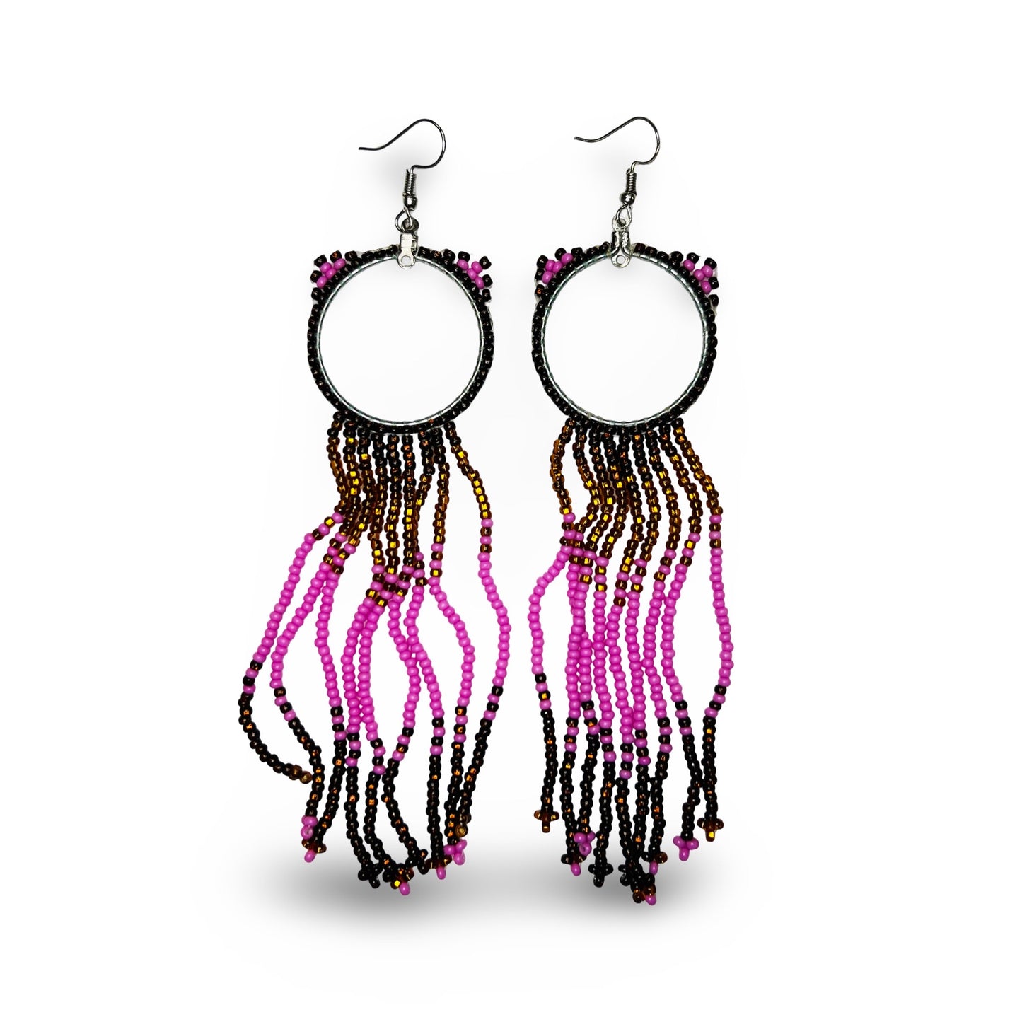 TG Beaded Cat Earrings