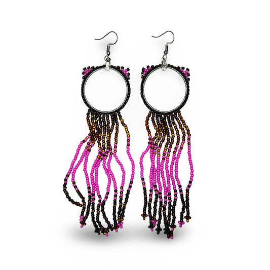 TG Beaded Cat Earrings