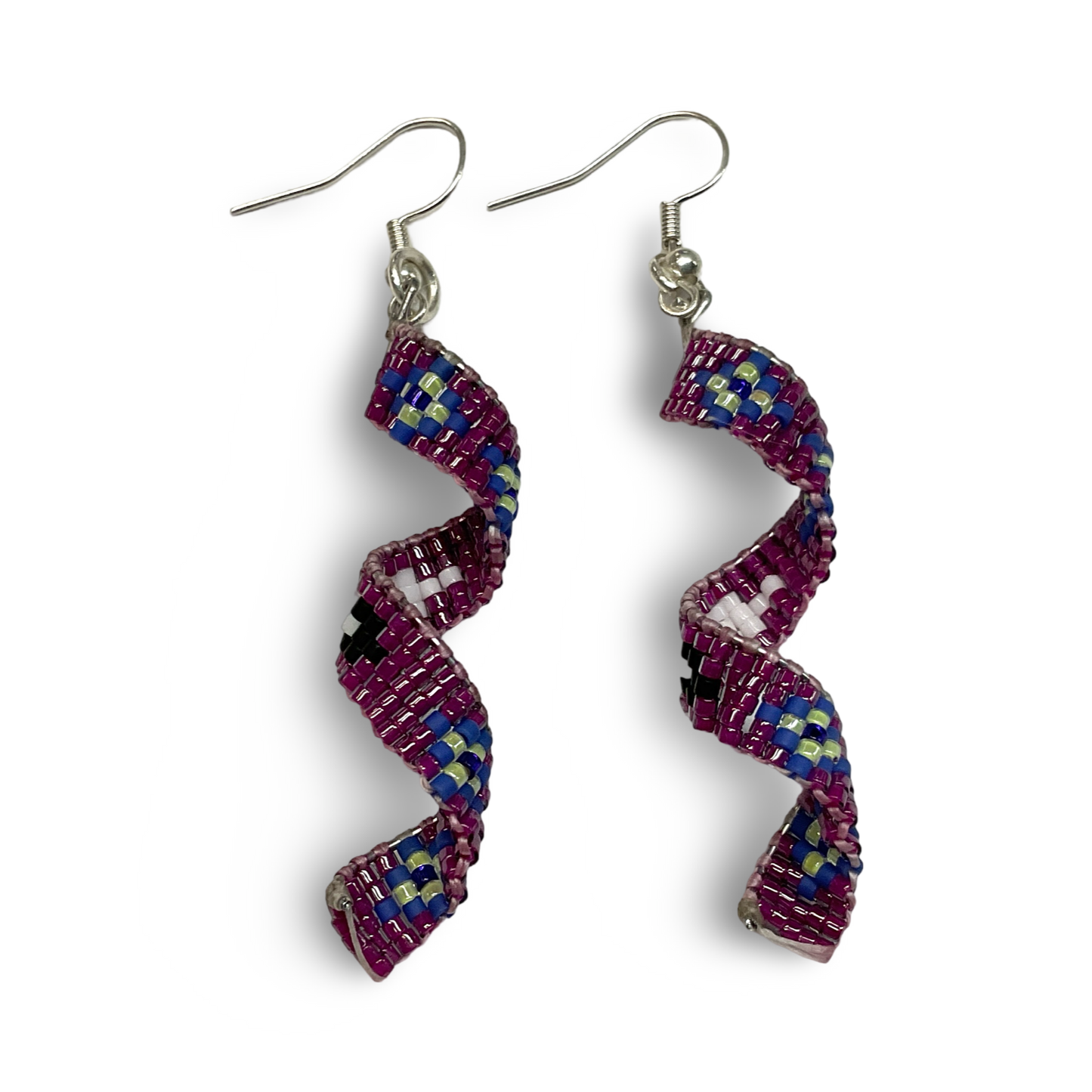 MirRC Beaded Spiral Earrings