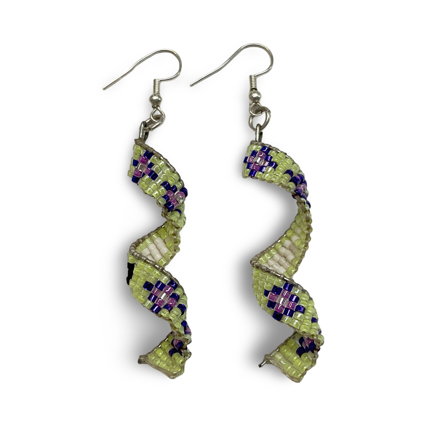 MirRC Beaded Spiral Earrings