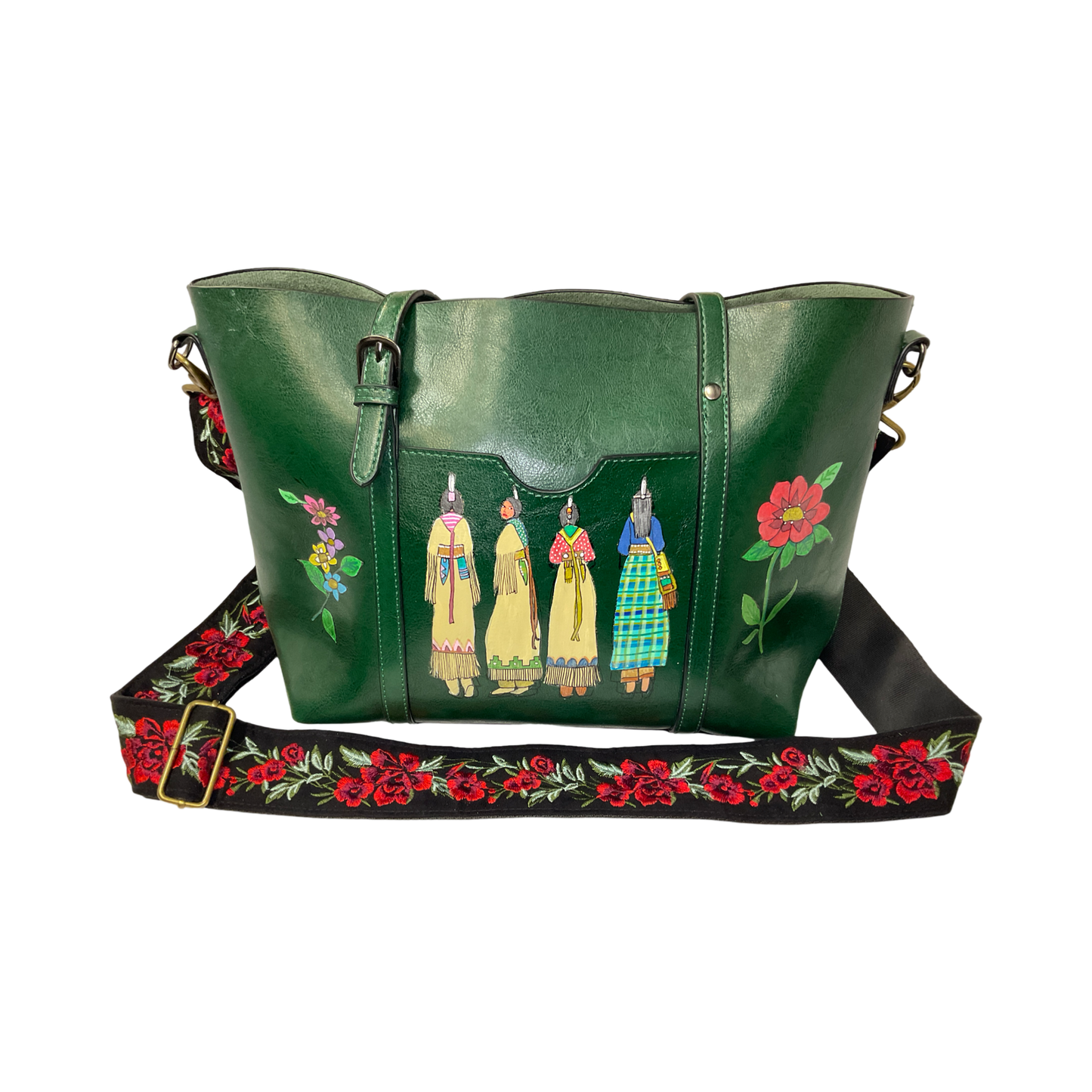 LTB Green Floral Purse