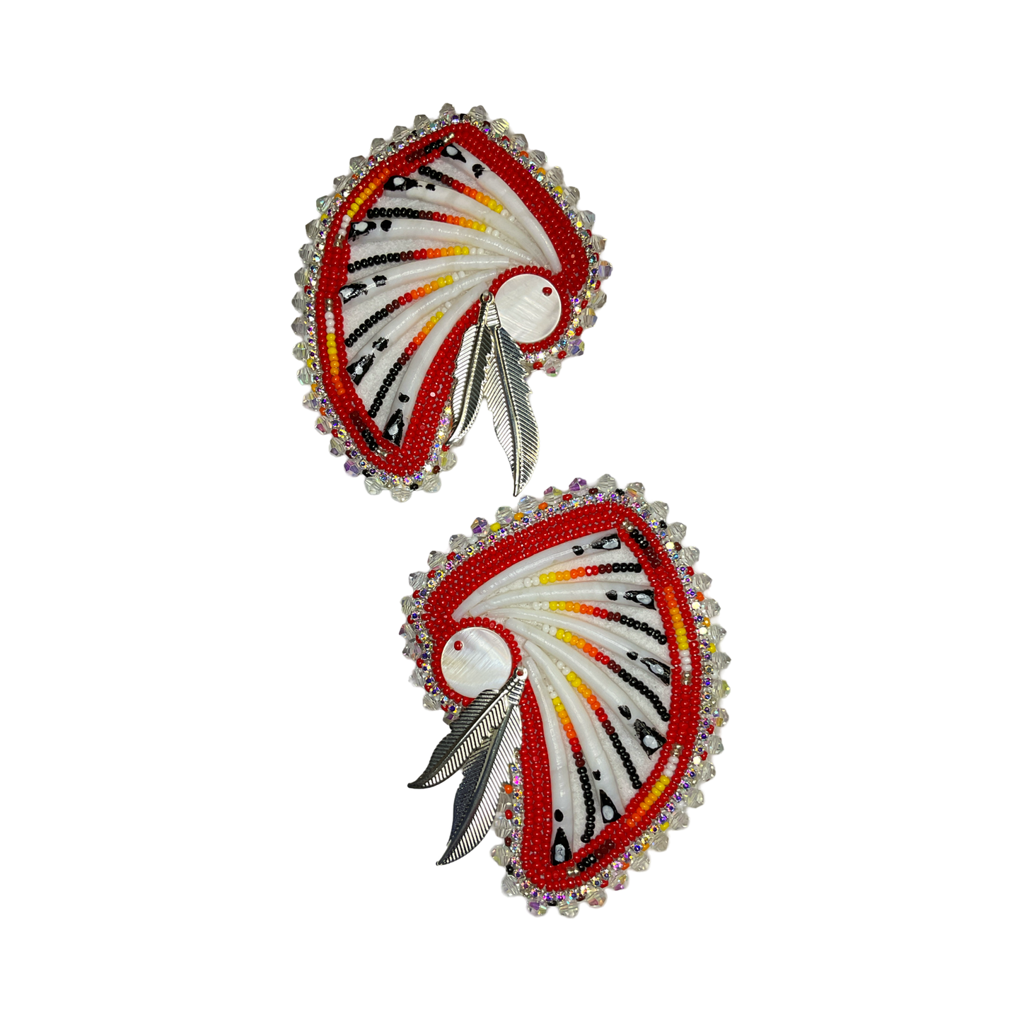 BBB Beaded Dentalium Earrings