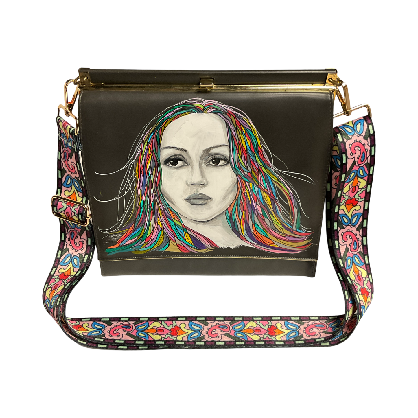 LTB Grey Portrait Purse