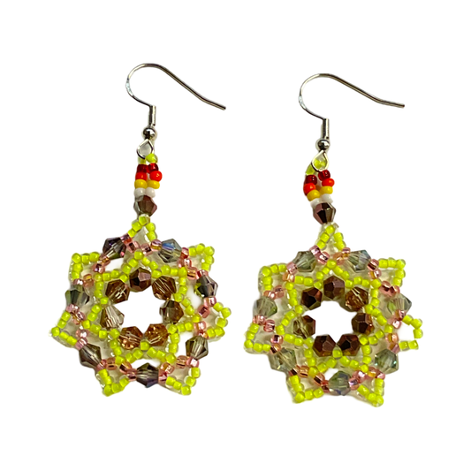 LZ Beaded Star Earrings