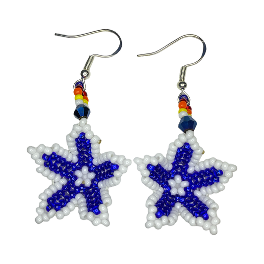 LZ Beaded Flower Earrings