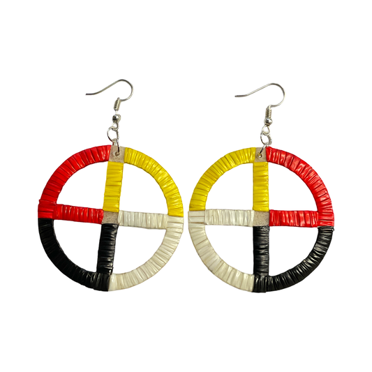 AP 2" Quill Circle Earrings