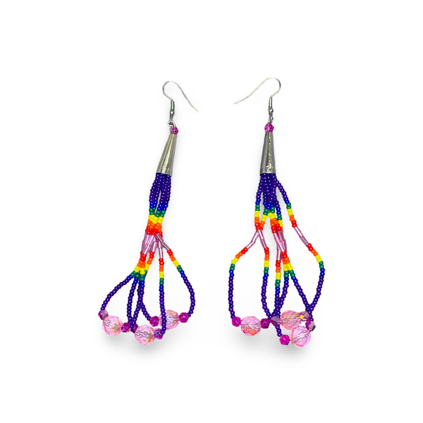 BBB Purple String Earrings