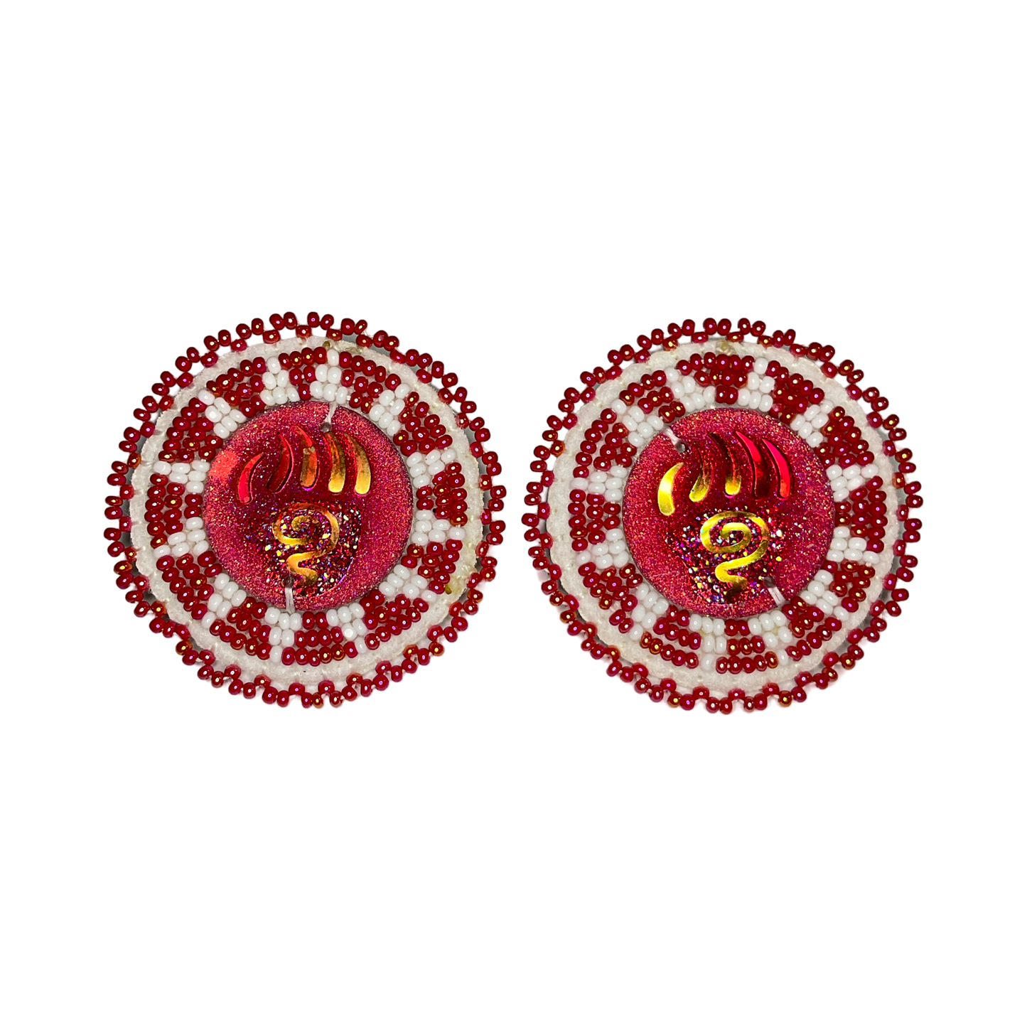 CNH Beaded Circle Earrings