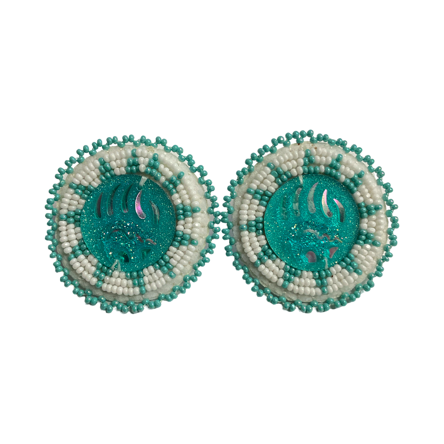 CNH Beaded Circle Earrings