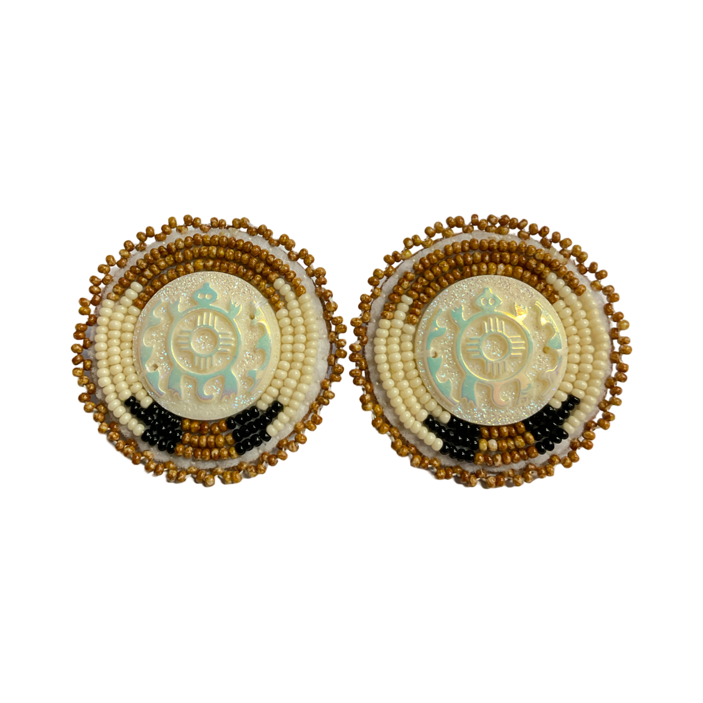 CNH Beaded Circle Earrings