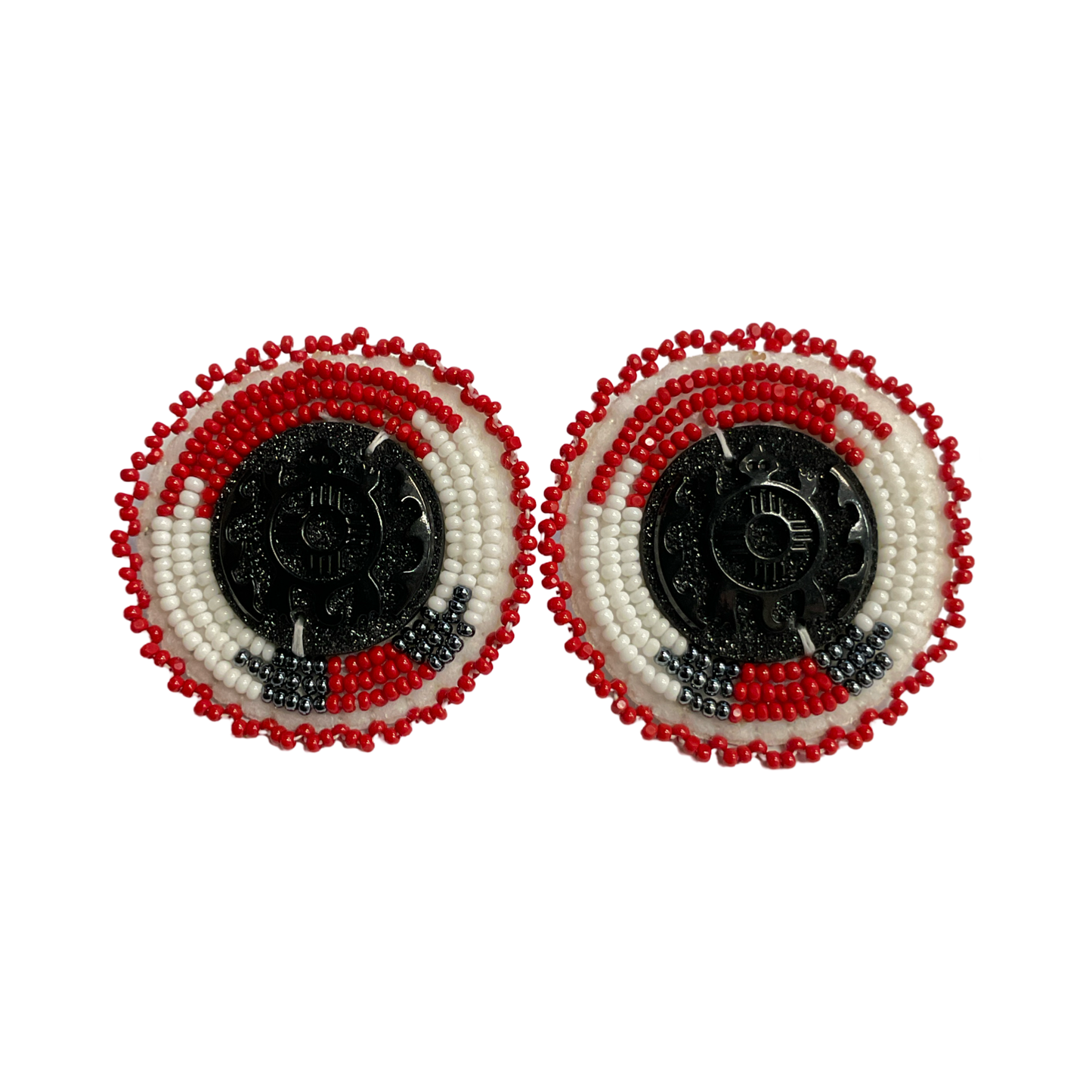 CNH Beaded Circle Earrings