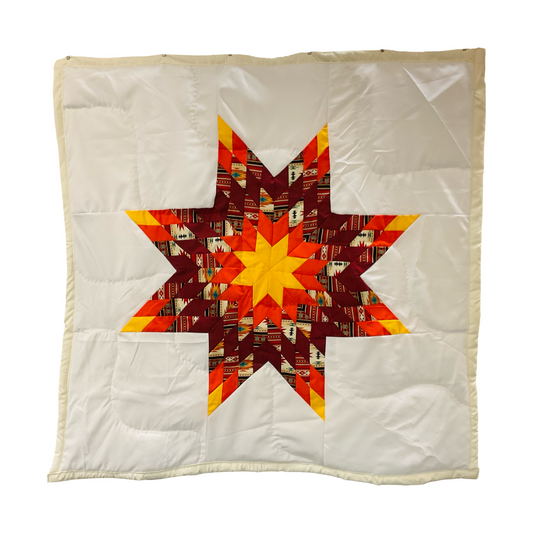 KHP Maroon Baby Star Quilt