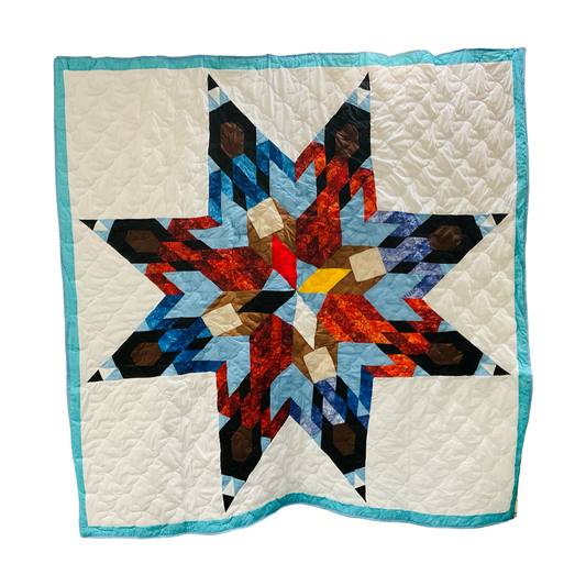 SC Portrait Queen Cotton Star Quilt