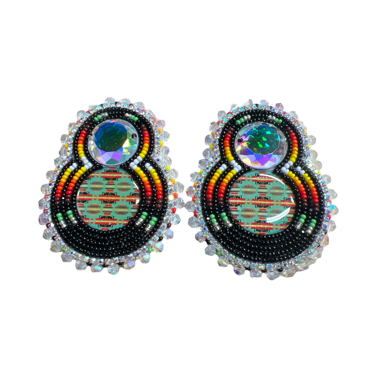 BBB Beaded Cab Earrings