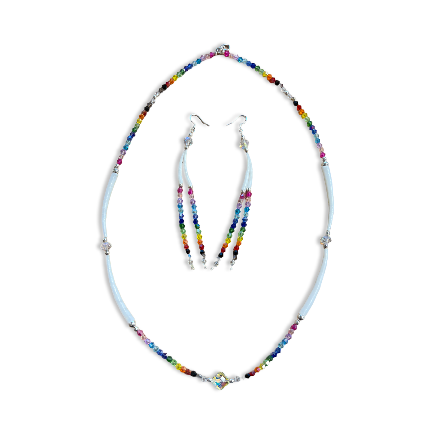 MH Dentalium Necklace/Earring Set