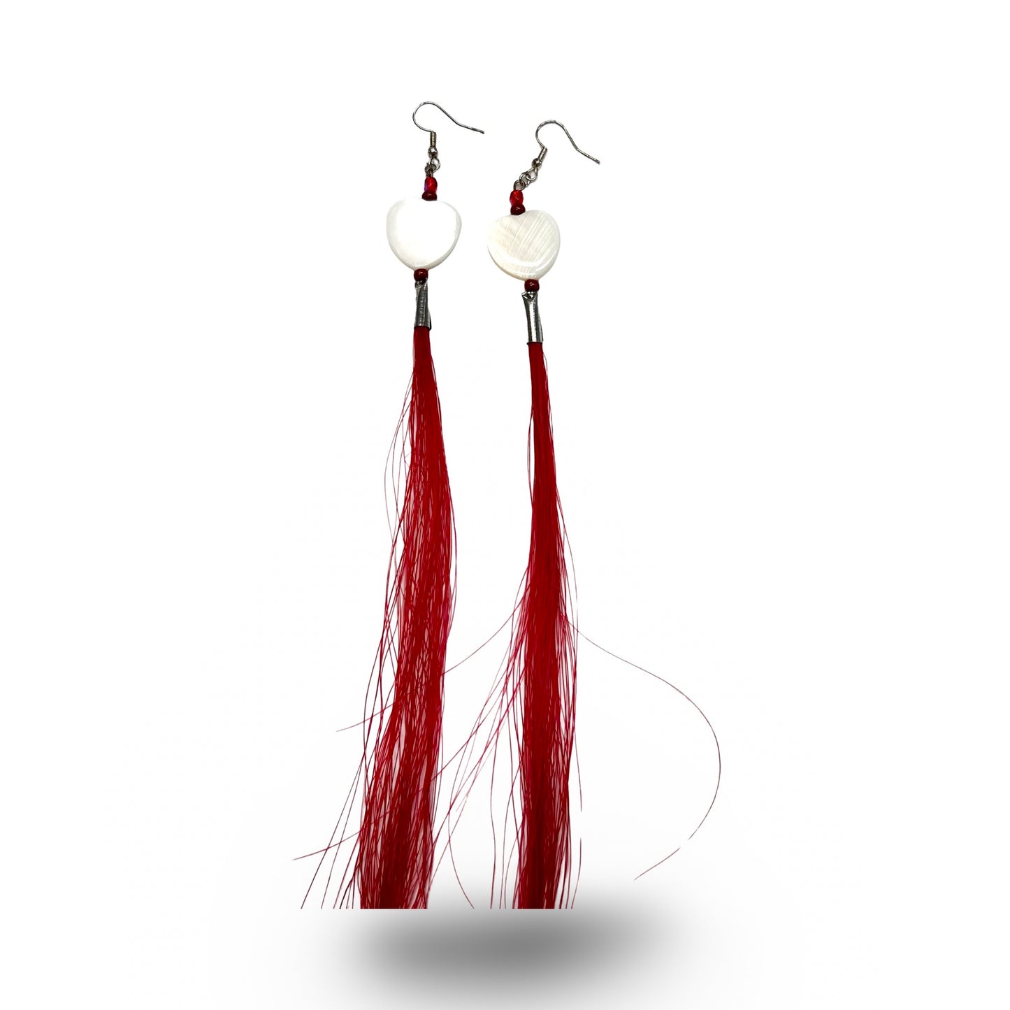 SG Heart & Horse Hair Earrings