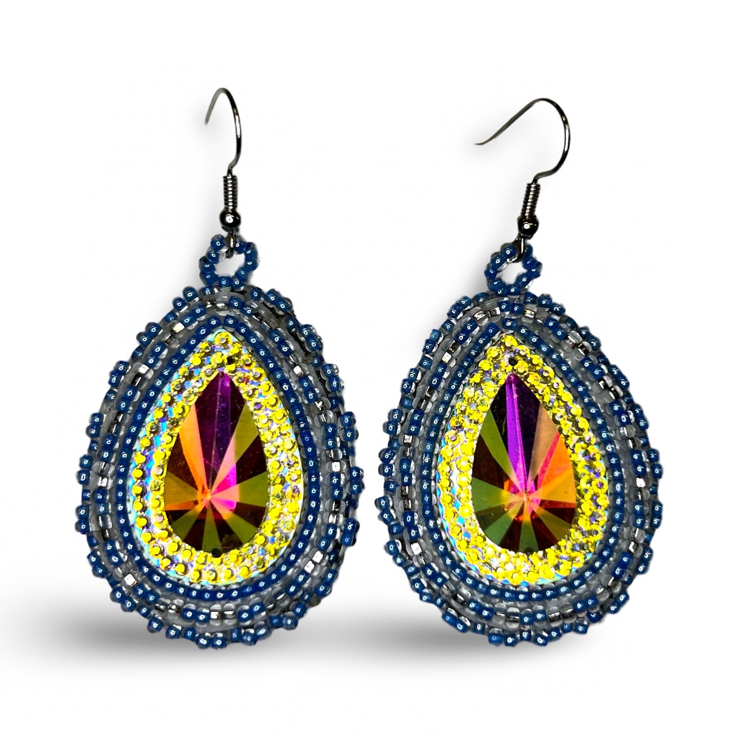 ABE 2" Beaded Earrings