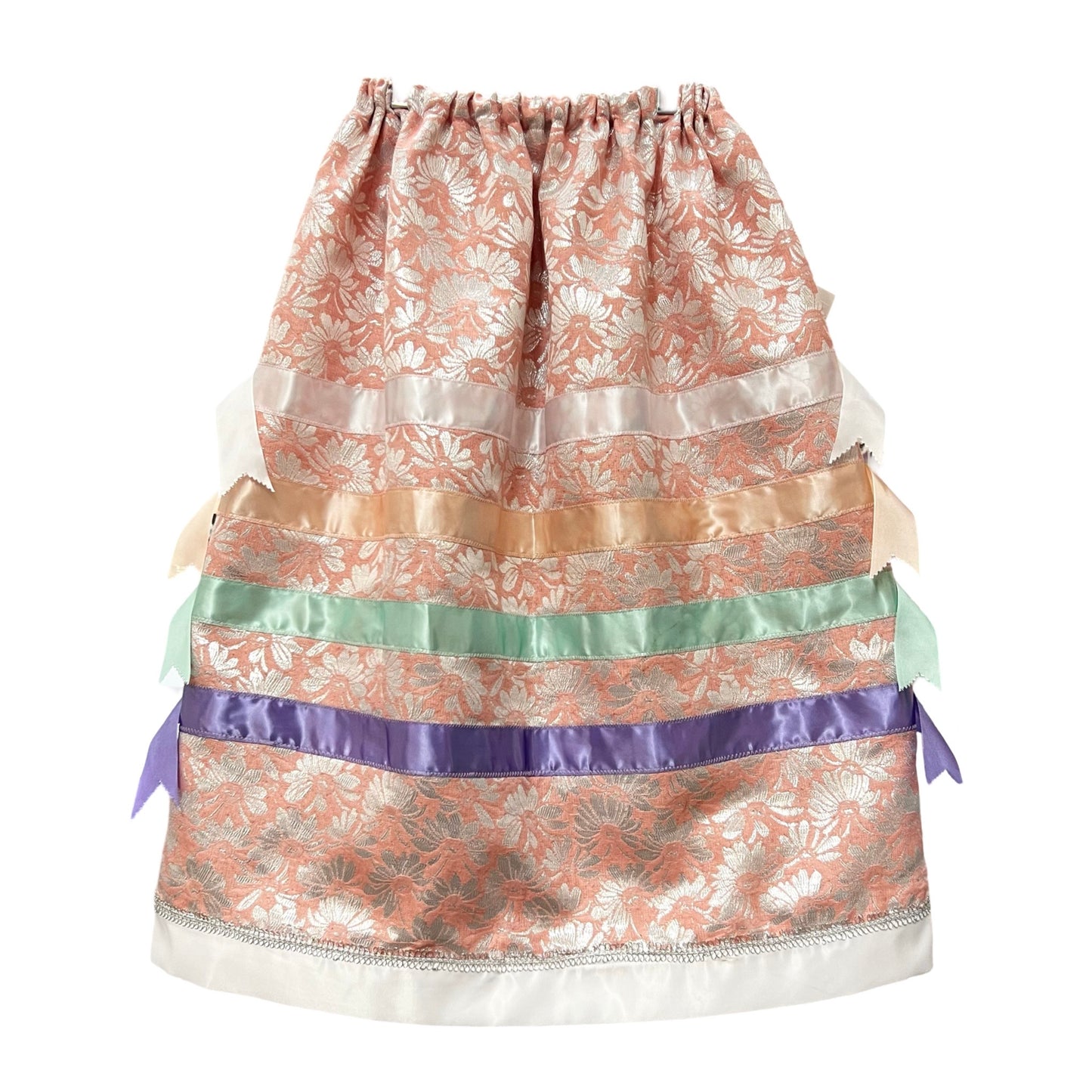 ST Silver Floral Youth Ribbon Skirt