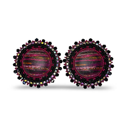 SBE Beaded Cab Earrings