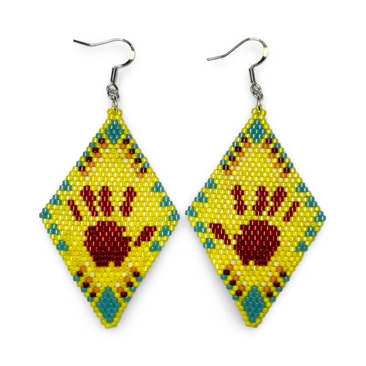 MirRC Large Beaded Earrings