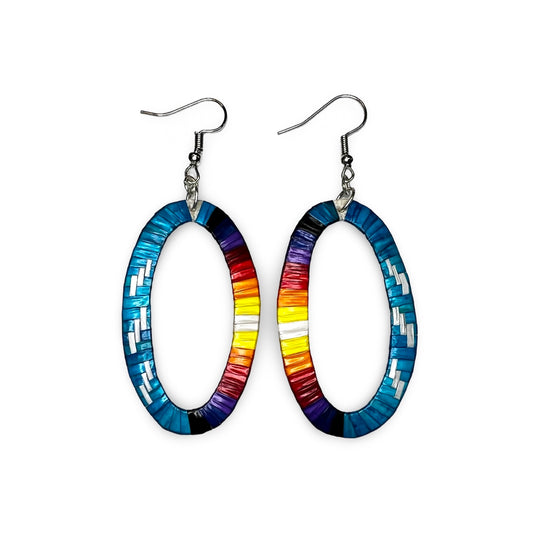 JRC Blue Quill Earrings