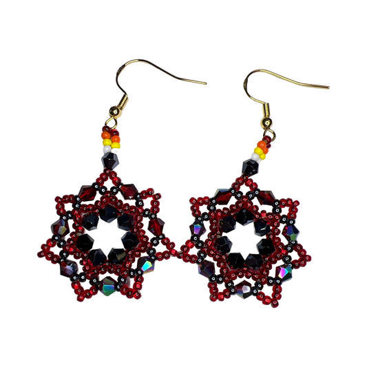 LZ Beaded Star Earrings