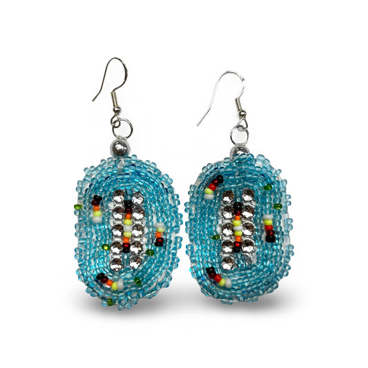 ZTB Blue Beaded Earrings