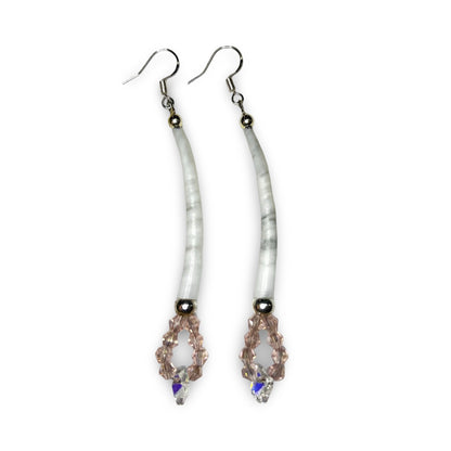 MH Single Dentalium Earrings