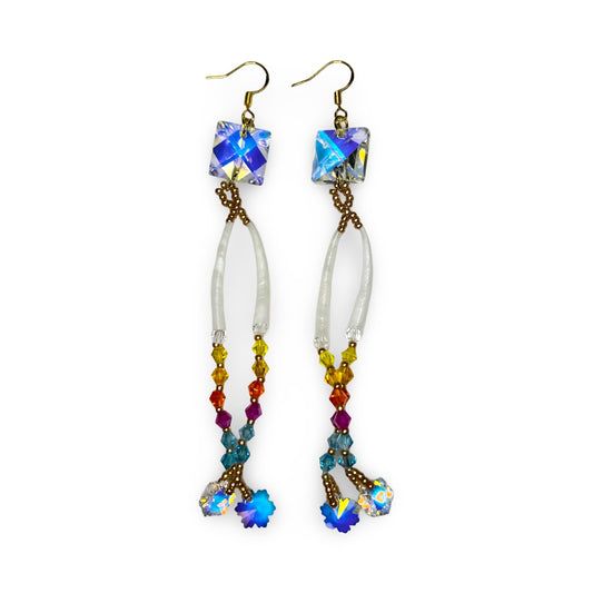 MH Shiny Dentalium Earrings