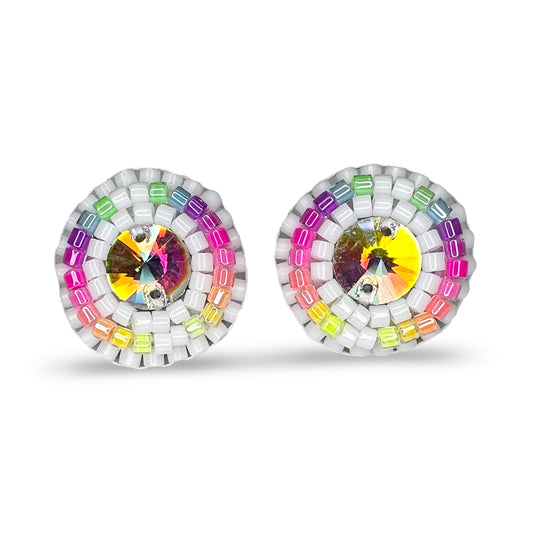 MH Rainbow Stud Earrings