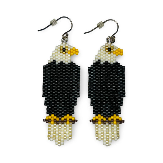 BBB Brick Stitch Eagle Earrings