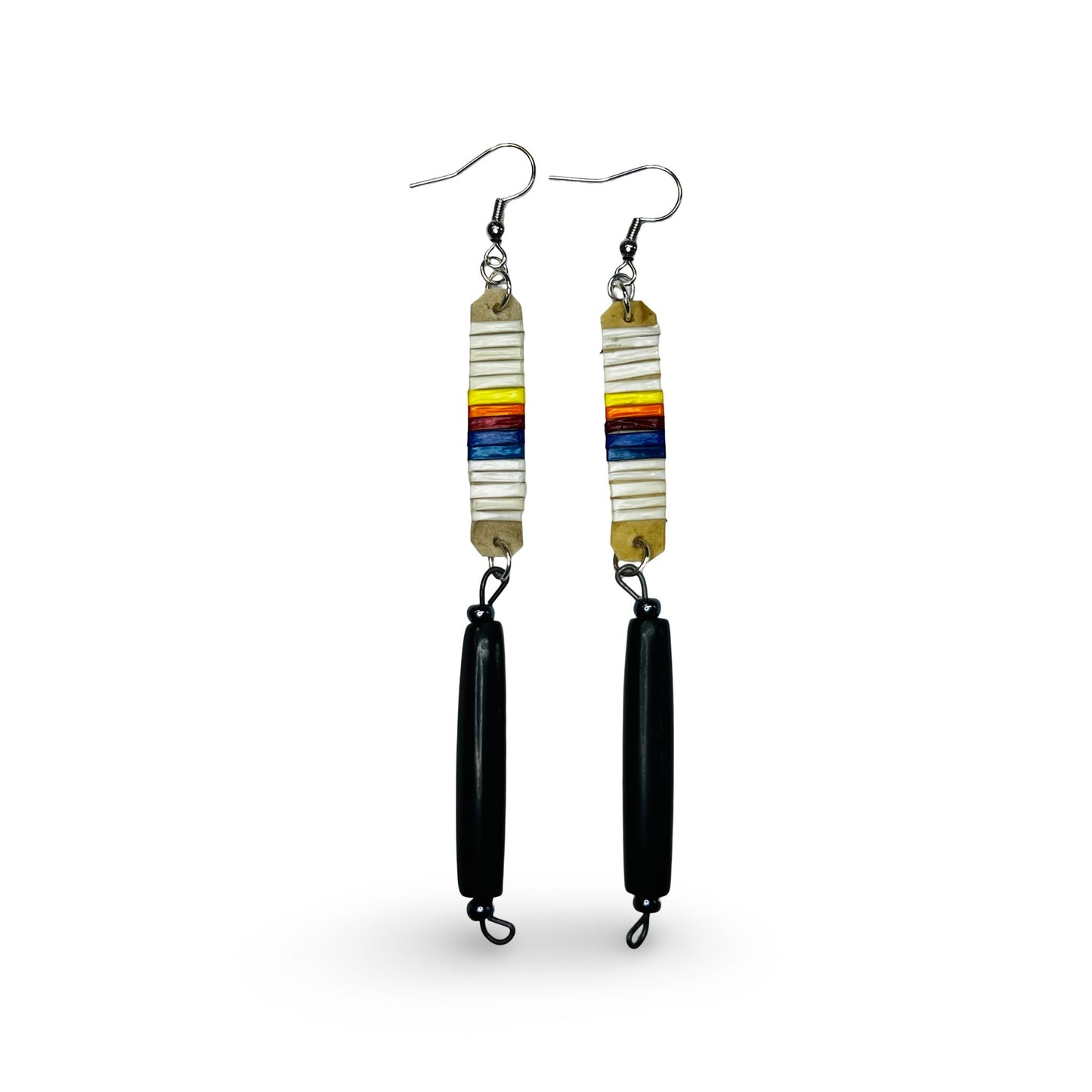 ATB Quill & Buffalo Horn Earrings