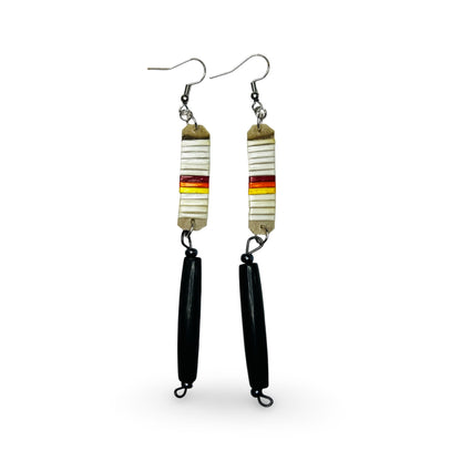 ATB Quill & Buffalo Horn Earrings