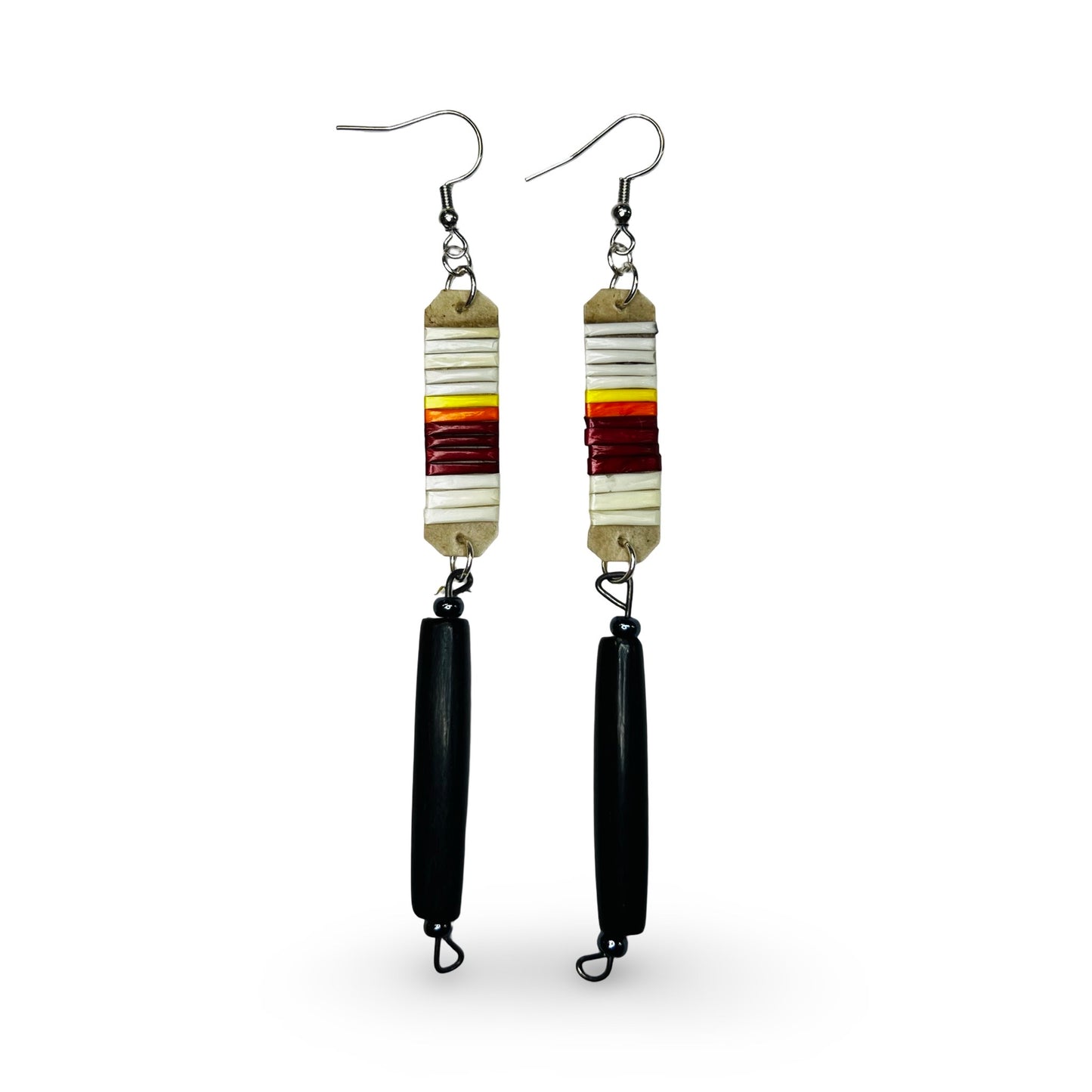 ATB Quill & Buffalo Horn Earrings