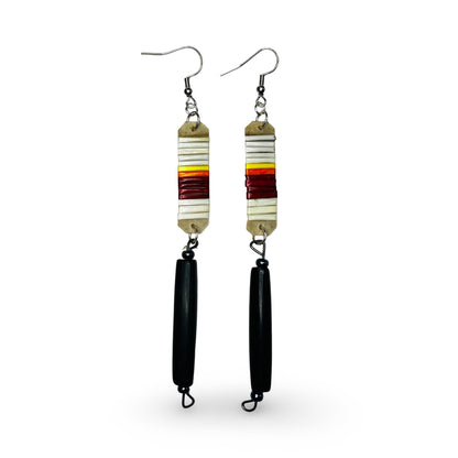 ATB Quill & Buffalo Horn Earrings