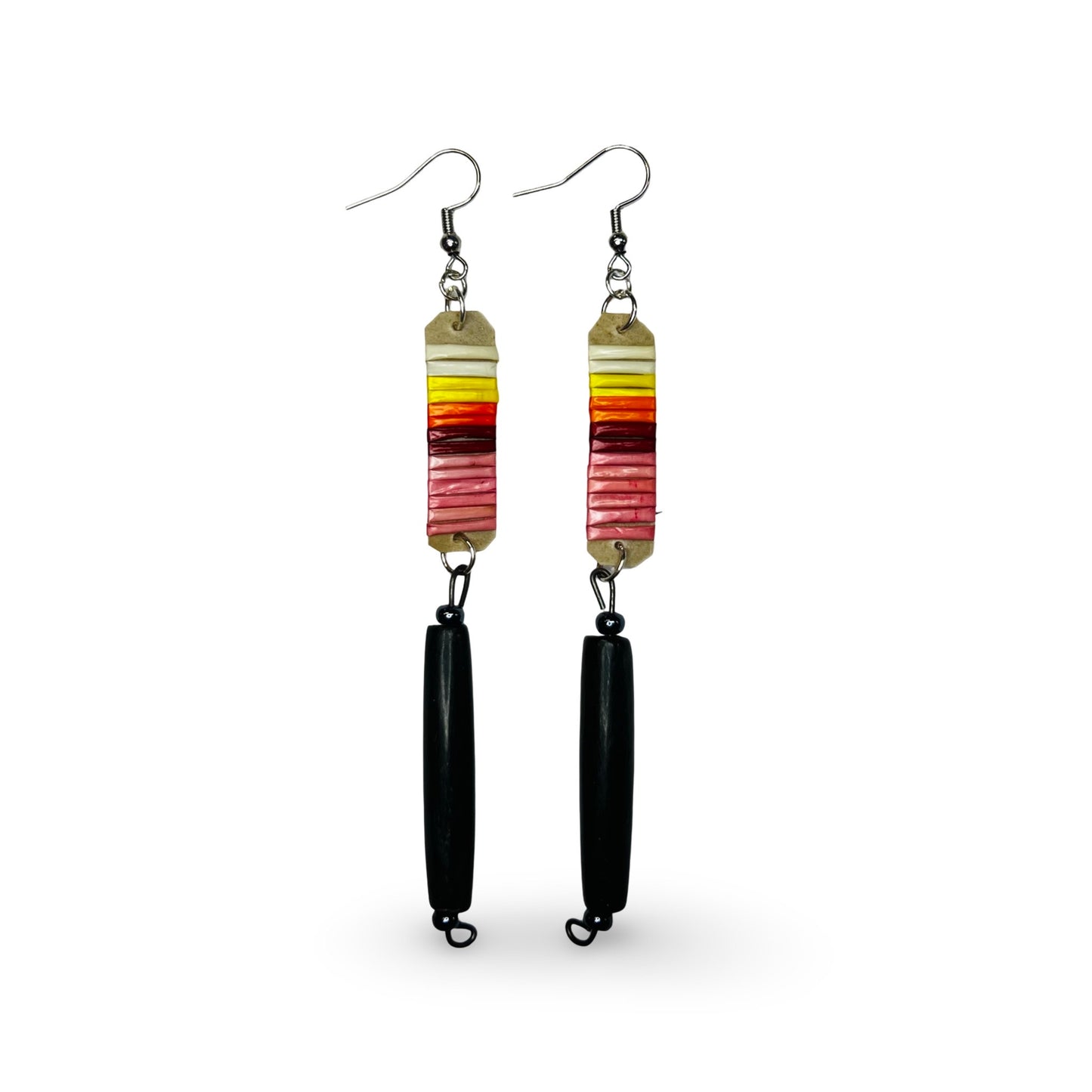 ATB Quill & Buffalo Horn Earrings