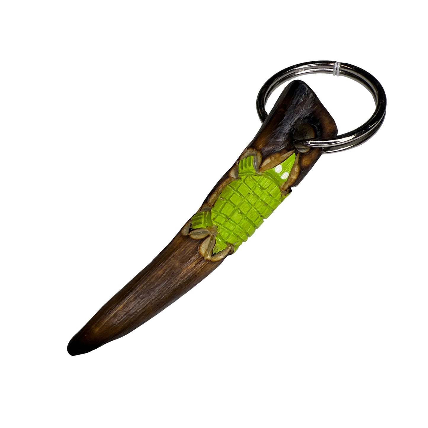 DYH Carved Deer Antler Keychains