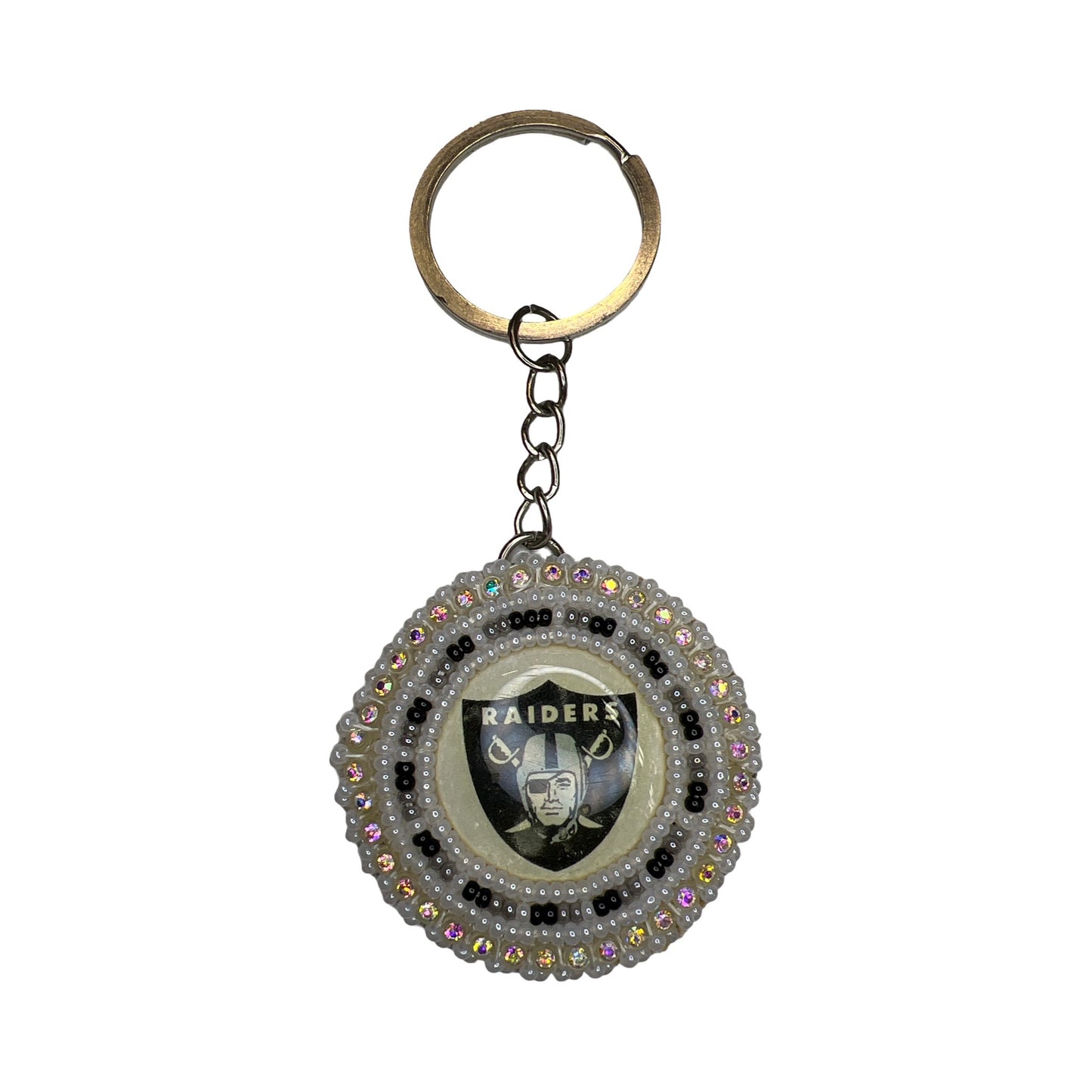 DLB Raiders Beaded Keyring