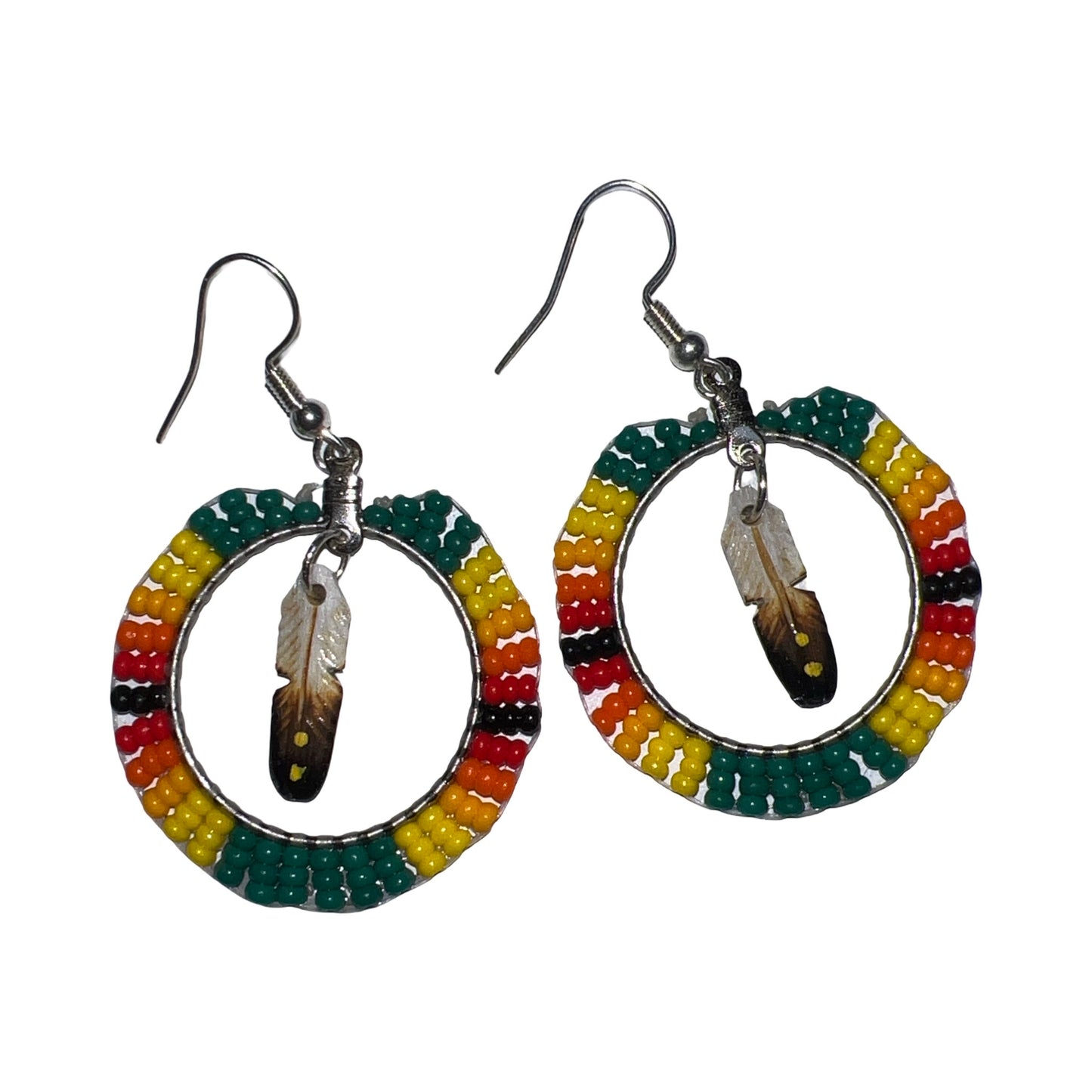 DYH Small Beaded Hoop Earrings