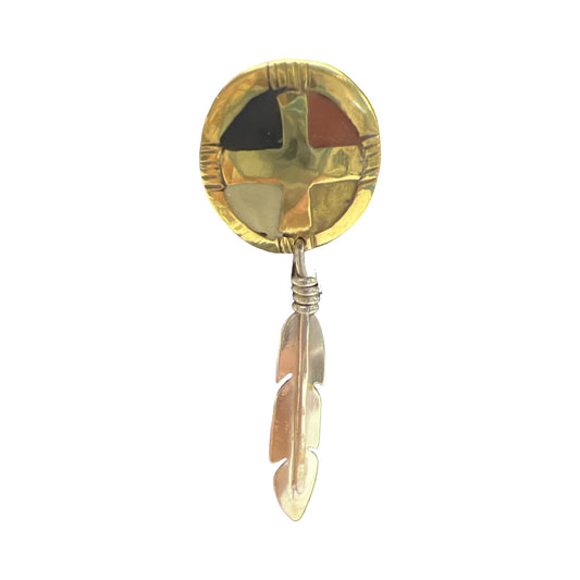MZ Sm Medicine Wheel Hat Pin