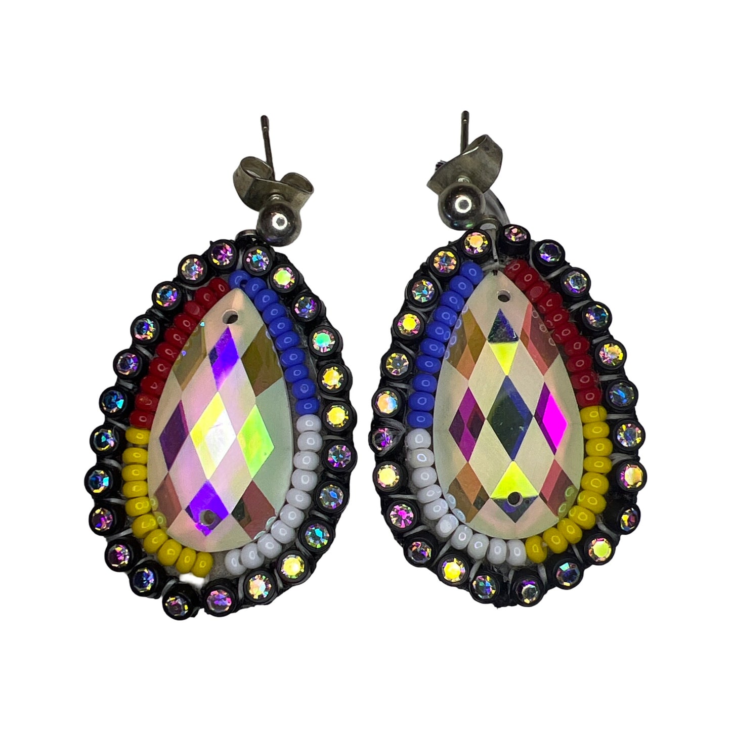 WR Black Rhinestone Earrings