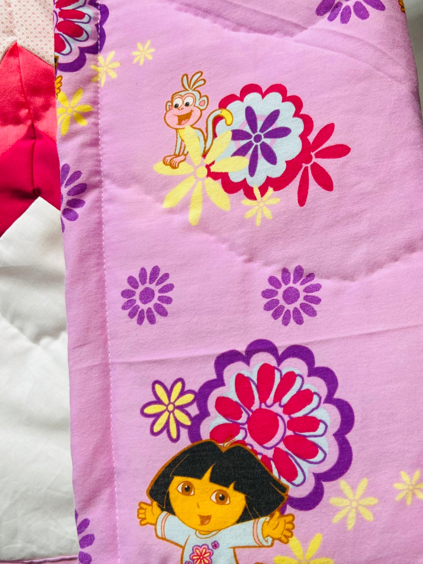 KHP Pink Dora Baby Star Quilt