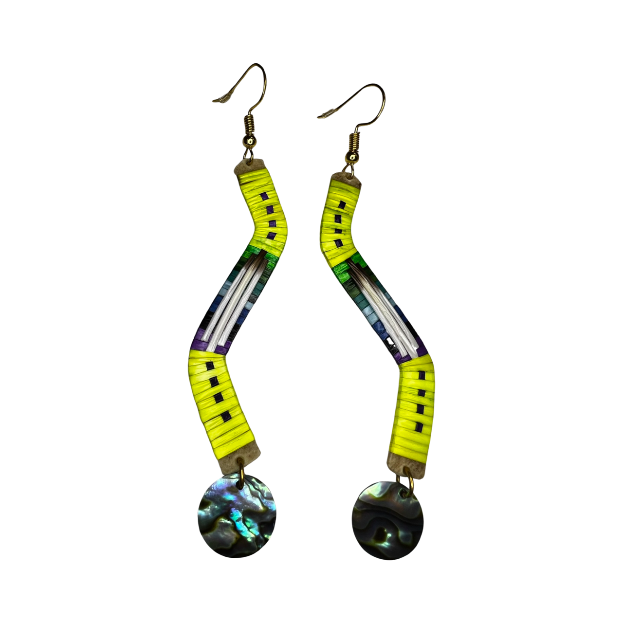 ARC Single Wave Charm Quill Earrings