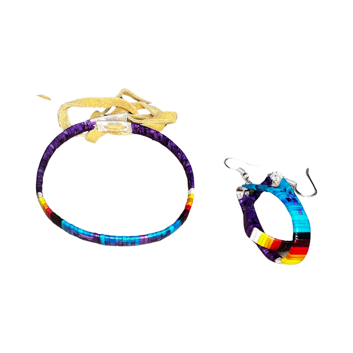 AP Quill Bracelet and Earrings Set