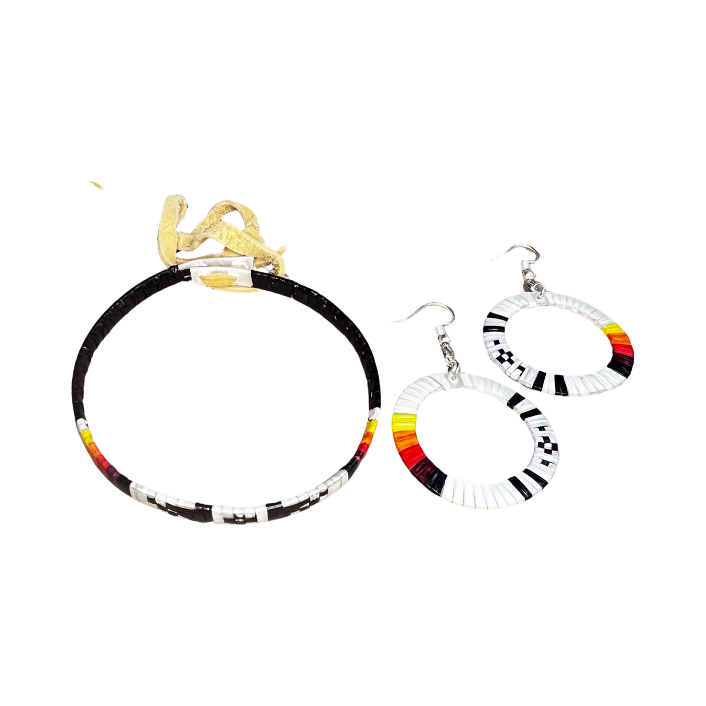 AP Quill Bracelet and Earrings Set