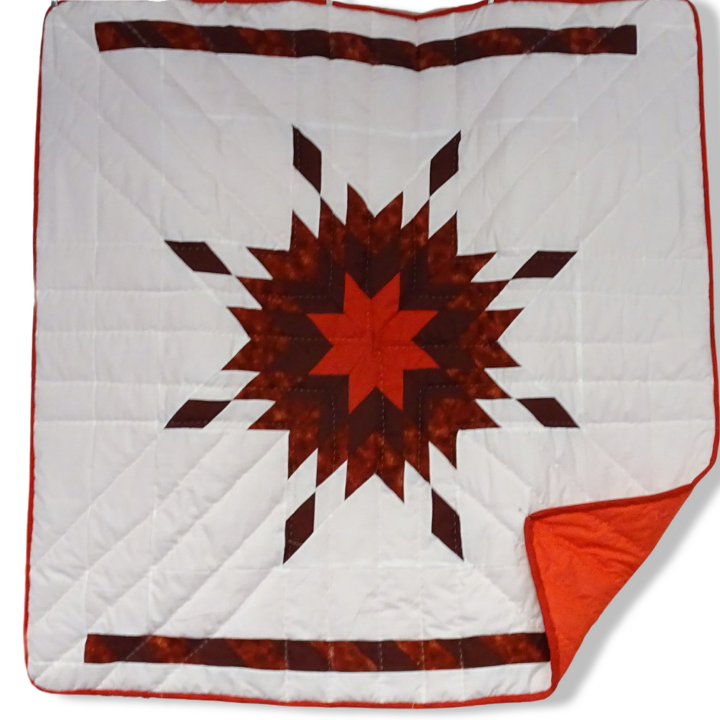 AW Red and White Baby Star Quilt