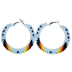 DYH Beaded Hoop Earrings