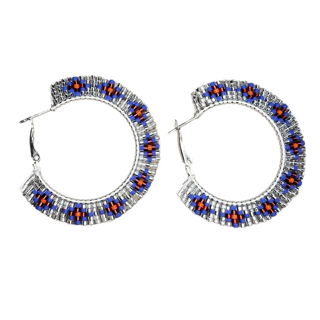 MRC Beaded Hoop Earrings