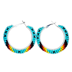 DYH Beaded Hoop Earrings